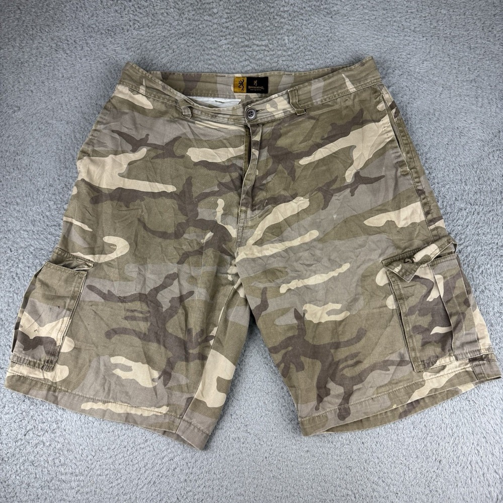 Browning Camo Cargo Shorts Hunting Men's Size 36